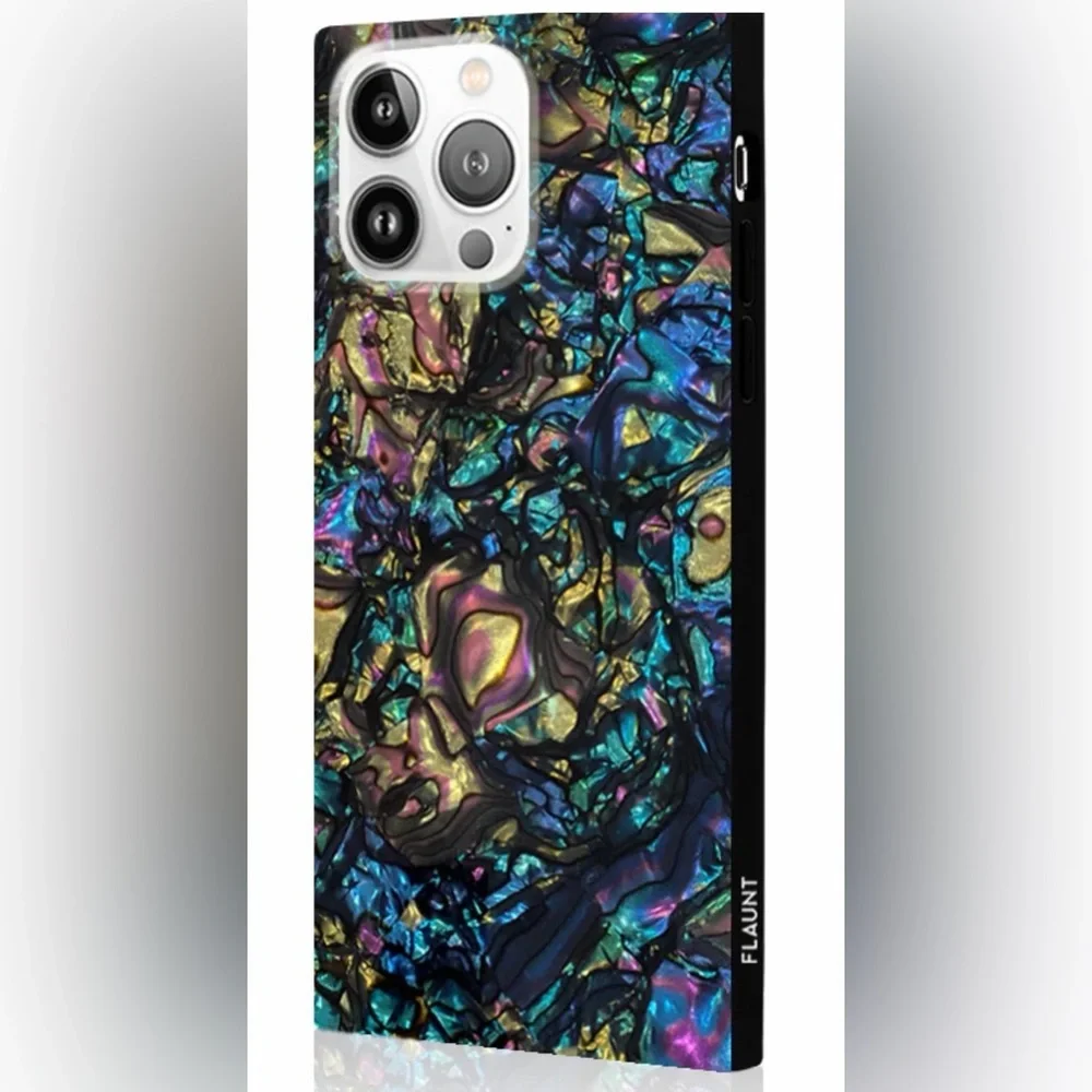 FLAUNT SQUARE® Abalone Shell iPhone Case